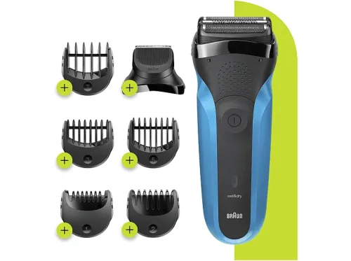 Afeitadora Braun Series 3 310BT Eléctrica 3 en 1 Wet & Dry Para Hombre Autonomía 45 min Azul