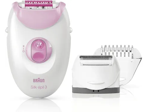 Depiladora Braun Silk-épil 3 3-270 Con Cable 20 pinzas 3 Accesorios Rosa