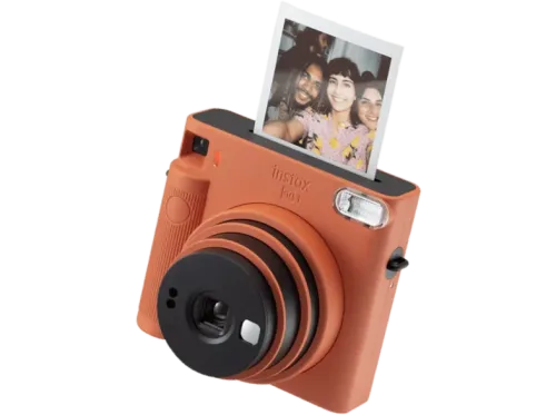 Cámara instantánea Fujifilm Instax SQ1 Con película Visor Galileo inverso Obturador electrónico Naranja