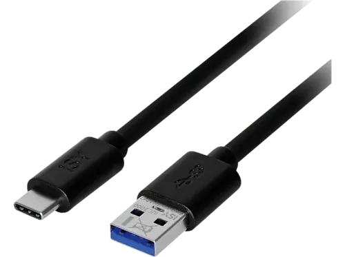 Cable USB ISY IUC 3000 USB-C a USB-A Universal 1 m Negro