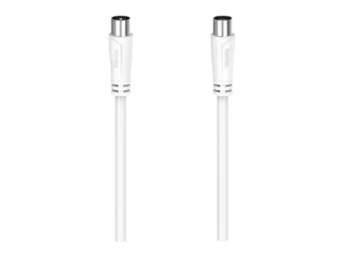 Cable de antena Hama 00205045 90 dB 1.5 m Doble blindaje Blanco