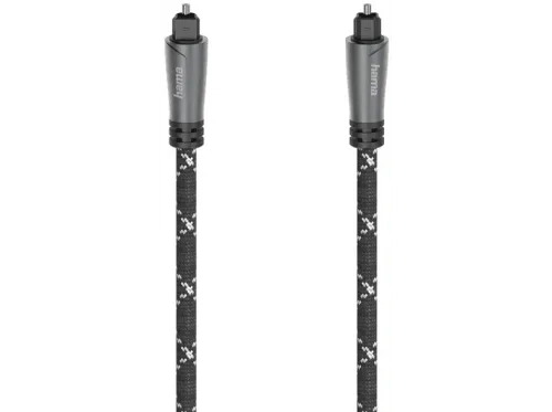 Cable audio Hama 00205139 1.5 m Recubrimiento Textil Toslink ODT Negro