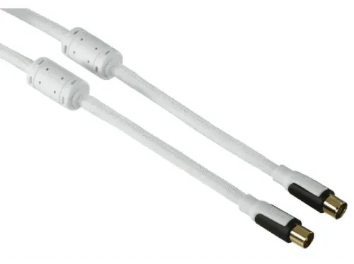 Cable Coaxial Hama 1.5m Blancom 2xCoax