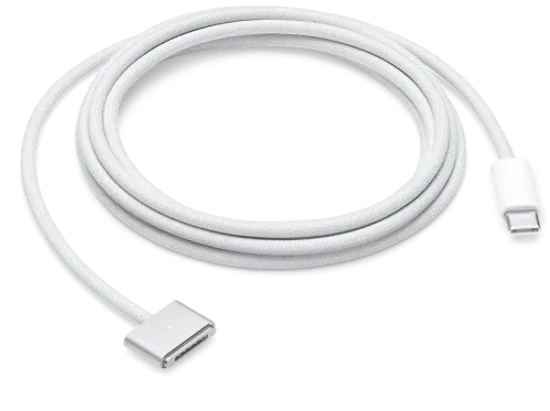Apple Cable USB-C a MagSafe 3 MLYV3ZM/A 2 metros Cable trenzado Blanco