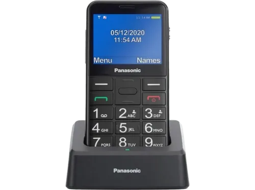 Teléfono Panasonic KX-TU155 Con Botones Físicos 2.4" TFT LCD Bluetooth Linterna LED Negro