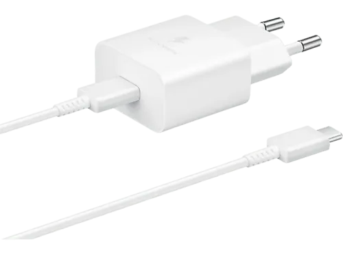 Cargador Samsung EP-T1510XWEGEU Cable USB-C 1 m 15W Carga rápida Blanco