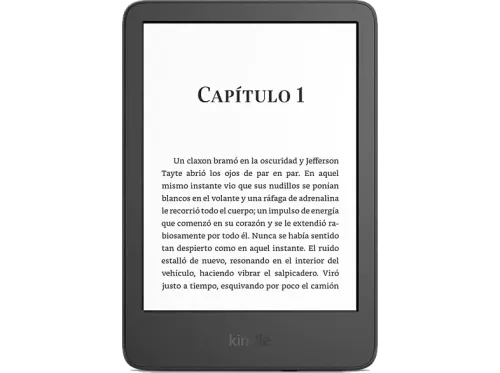 eReader Amazon Kindle Para eBook 6" Doble de almacenamiento 16 GB 300 ppp E-Ink Negro