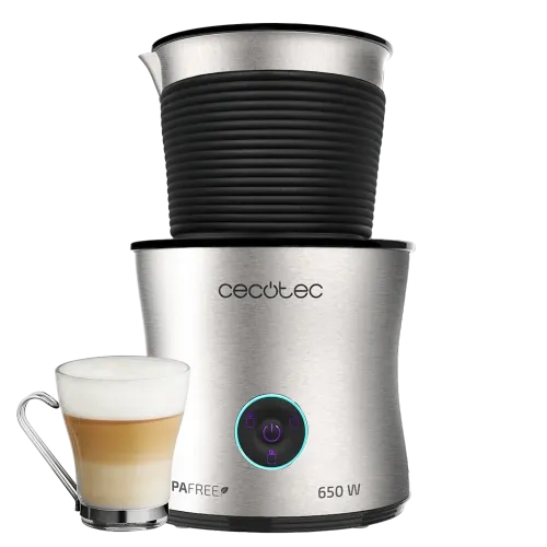 Espumador Cecotec Power Moca Spume 5000. 4 en 1 Prepara Chocolate Jarra Apta para Lavavajillas