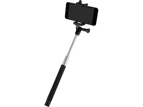 Palo Selfie ISY ISW-1001 Bluetooth Universal Ampliable de 23.4 cm 110 cm Negro y plata