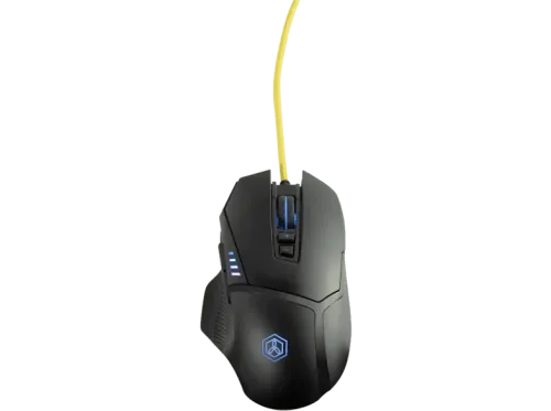 Ratón gaming ISY IGM-3000 Por cable 3000 DPI RGB LED USB Negro