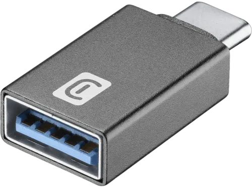 Adaptador Cellular Line Car Adapter USBA2CCARADAPTERK USB-C a USB-C Negro