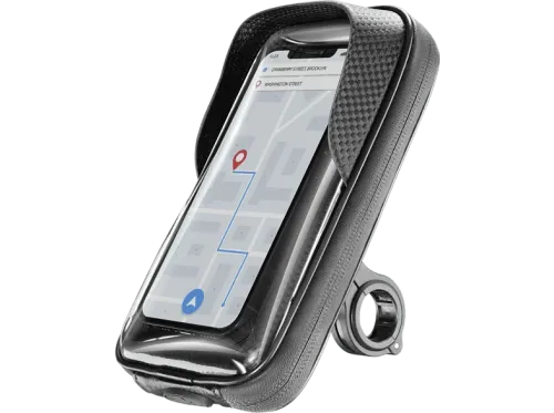 Soporte móvil Cellular Line MOTOHOLDERCASEK Para motos Smartphones hasta 6.7" 360° Negro