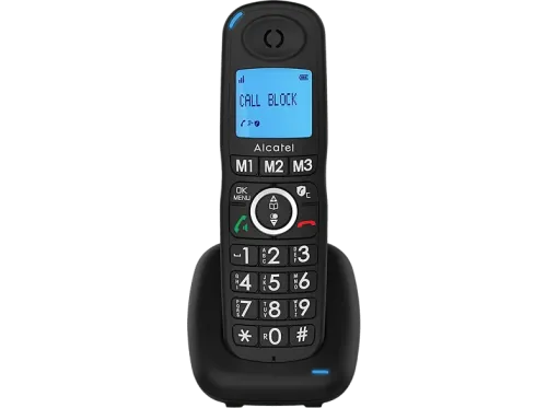 Teléfono Alcatel XL535 Función manos libres 3 teclas memoria directa Función Alarma Negro