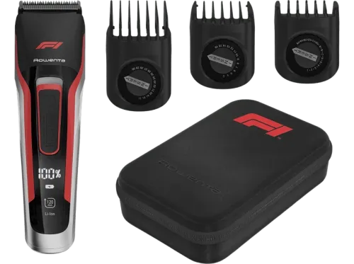 Cortapelos Rowenta Formula 1 TN524MF0 Para cabello y barba 120 min Negro y Rojo