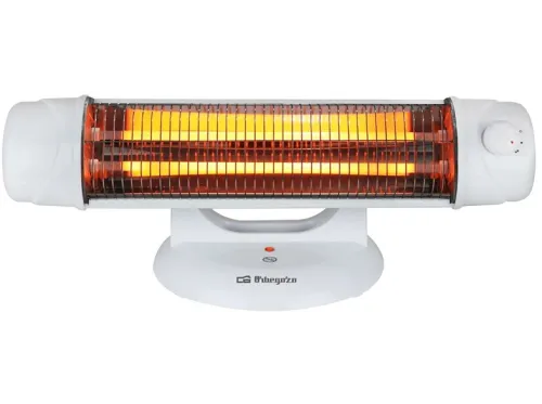 Estufa eléctrica Orbegozo BP 5003 A  Potencia 1200W Doble barra de cuarzo 2 potencias