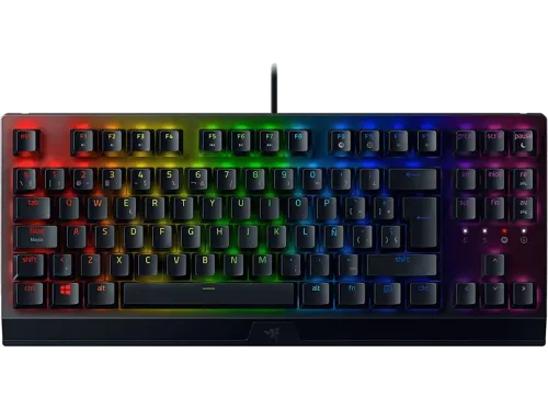 Teclado gaming Razer BlackWidow V3 Tenkeyless USB Retroiluminación Chroma RGB Mecánico Negro