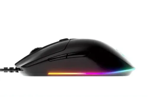 Ratón gaming SteelSeries Rival 3 8500 ppp USB tipo A Con cable Sensor de luz Iluminación RGB Negro
