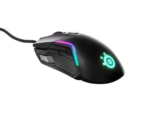 Ratón gaming SteelSeries Rival 5 Por cable USB 18.000 ppp RGB Aceleración 40G 1 ms Negro
