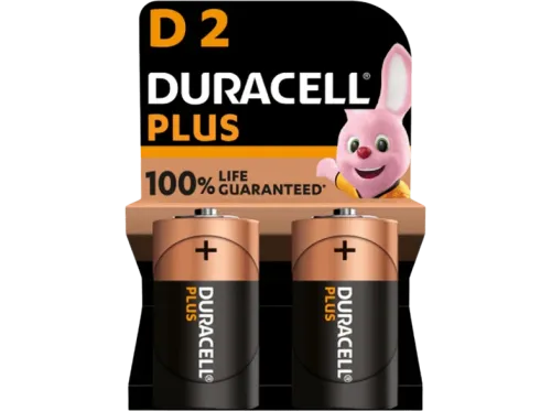Pilas D Duracell Plus D 2 Unidades 1.5 V LR20/ MN1300 Negro