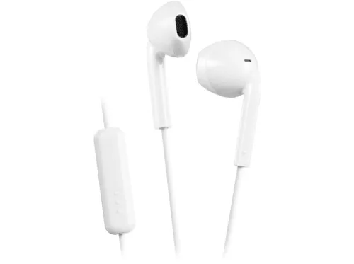 Auriculares de botón JVC HA-F17M-W-E Micrófono Cable de 1 metro IPX2 Blanco