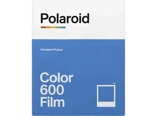 Película fotográfica Polaroid Color Film 600 Sensibilidad ISO 640 8 fotos  107 por 88 mm Blanco