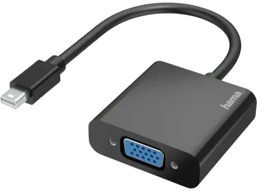 Adaptador Hama 00200333 Mini DisplayPort Plug Full-HD 1080p Enchufe VGA Negro