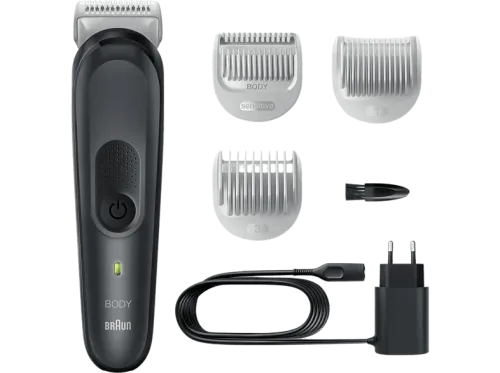 Afeitadora corporal – Braun 3 BG3340 Para hombres Peine para zonas sensibles Negro