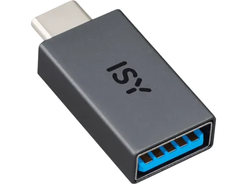 Adaptador ISY IAD-1000-C USB-C 5 Gbit/s Plug&Play 4.5 W Negro