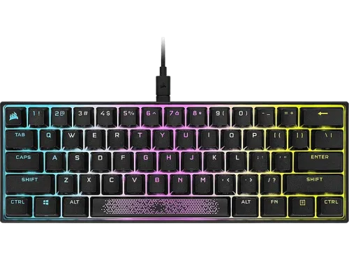Teclado gaming Corsair K65 RGB Mini 60% Mechanical USB RGB 100% Anti-Ghosting Negro