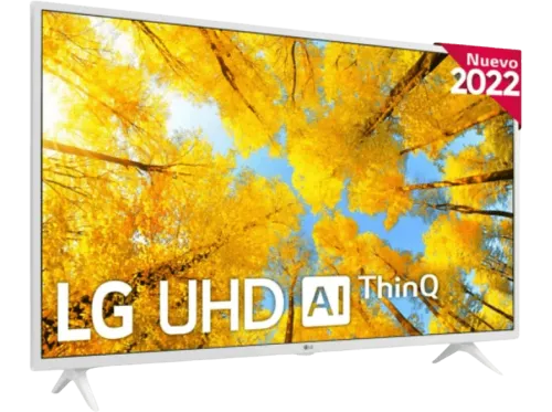 TV LED 43" LG 43UQ76906LE UHD 4K Procesador Inteligente α5 Gen5 AI Processor 4K Smart TV DVB-T2 (H.265) Blanco