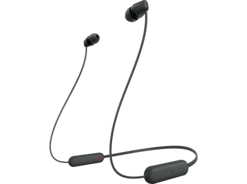 Auriculares inalámbricos Sony WI-C100B Micrófono 25 horas de batería Asistentes de voz Bluetooth Negro