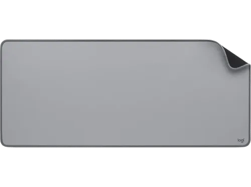 Alfombrilla para teclado y ratón Logitech Desk Mat Studio Series Nylon/ Poliéster Gris