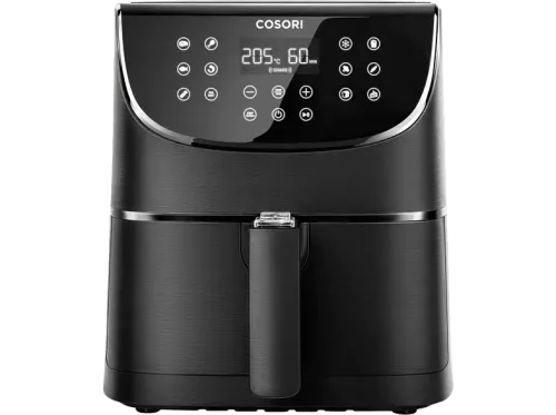 Freidora sin aceite Cosori CP158 Chef Edition Capacidad 5.5l Potencia 1700 W Temperatura máxima 205ºC Negro