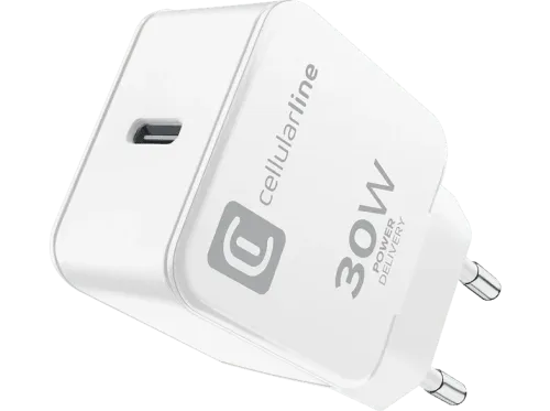 Cargador- CellularLine The one USB-C Para Apple 30 W Blanco