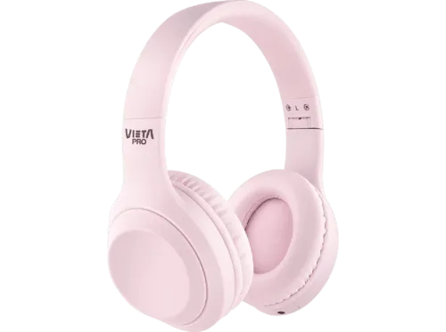 Auriculares inalámbricos Vieta Pro Silence De Diadema Bluetooth Cancelación de ruido Rosa
