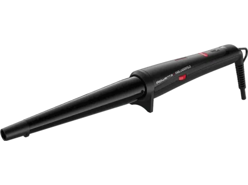 Moldeador Rowenta x Karl Lagerfeld CF324L Keratin & Glow Hasta 200 ºC Cable giratorio 360 º Calentamiento 45 s Negro y rojo