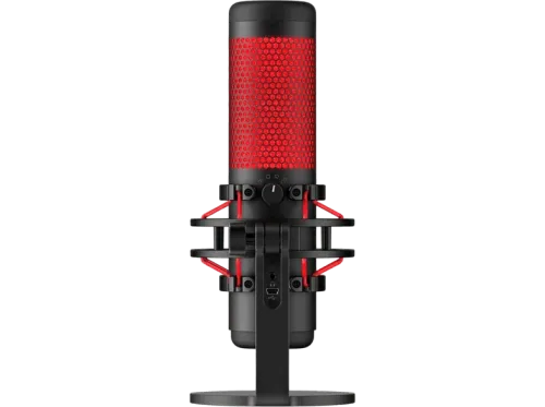 Micrófono HyperX QuadCast USB Para PC/PS5/PS4/Mac Sensibilidad  -36 dB Rojo y Negro