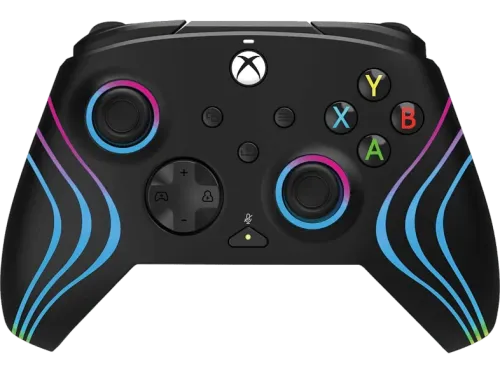Mando PDP Afterglow Wave Para Xbox y PC Cable Negro