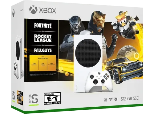 Consola Microsoft Xbox Series S 512 GB Gilded Hunter Bundle + Fornite Rocket  League Fall Guys Blanco