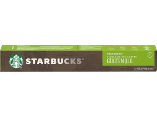 Cápsulas monodosis Starbucks Nespresso Guatemala Arábica Frutos secos 10 Cápsulas