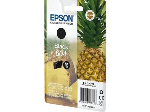 Cartucho de tinta Epson 604 INK Tamaño estándar Hasta 350 páginas Negro