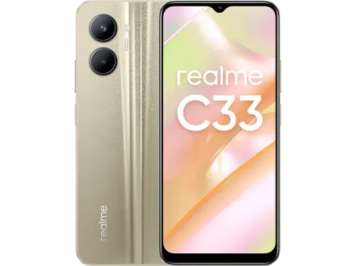 Móvil realme C33 Sandy Gold 128 GB 4 GB RAM 6.5 " HD+ Unisoc T612 5000 mAh Android