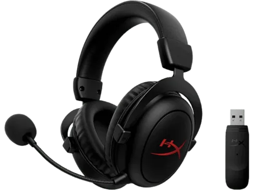 Auriculares gaming HyperX Cloud Core Wireless De diadema Hasta 20 horas Inalámbricos Negro