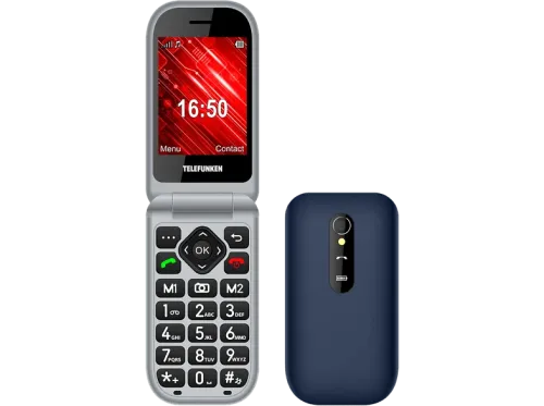 Móvil Telefunken S450 Para mayores 2.8" 32 MB Teclas grandes Botón SOS Bluetooth Negro