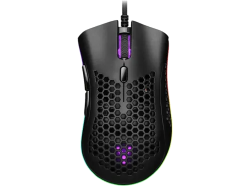 Ratón gaming ISY IGM-4500-BK Cable Iluminación LED RGB 7200 ppp Negro