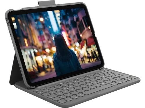Funda con teclado Logitech Slim Folio para iPad (10.ª generación) Bluetooth Resistente a golpes