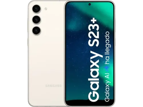 Móvil Samsung Galaxy S23+ 5G Cotton White 256GB 8GB RAM 6.6" FHD+ Qualcomm Snapdragon 4700mAh Android 13
