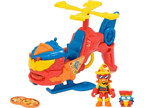 Figura Magicbox Superthings Pizzacopter Plástico Dispara discos Multicolor