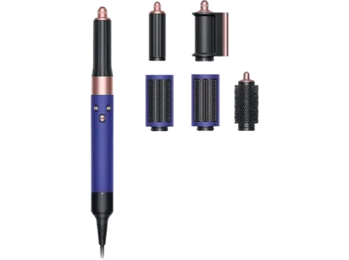 Moldeador Dyson Airwrap Q4 Gifting 2022 Tecnología iónica 3 Temperaturas Edición Especial Bolsa de viaje de regalo Azul índigo/Rosa