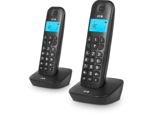 Teléfono SPC Air Pro Duo Black Inalámbrico Manos libres Agenda 20 núm Negro